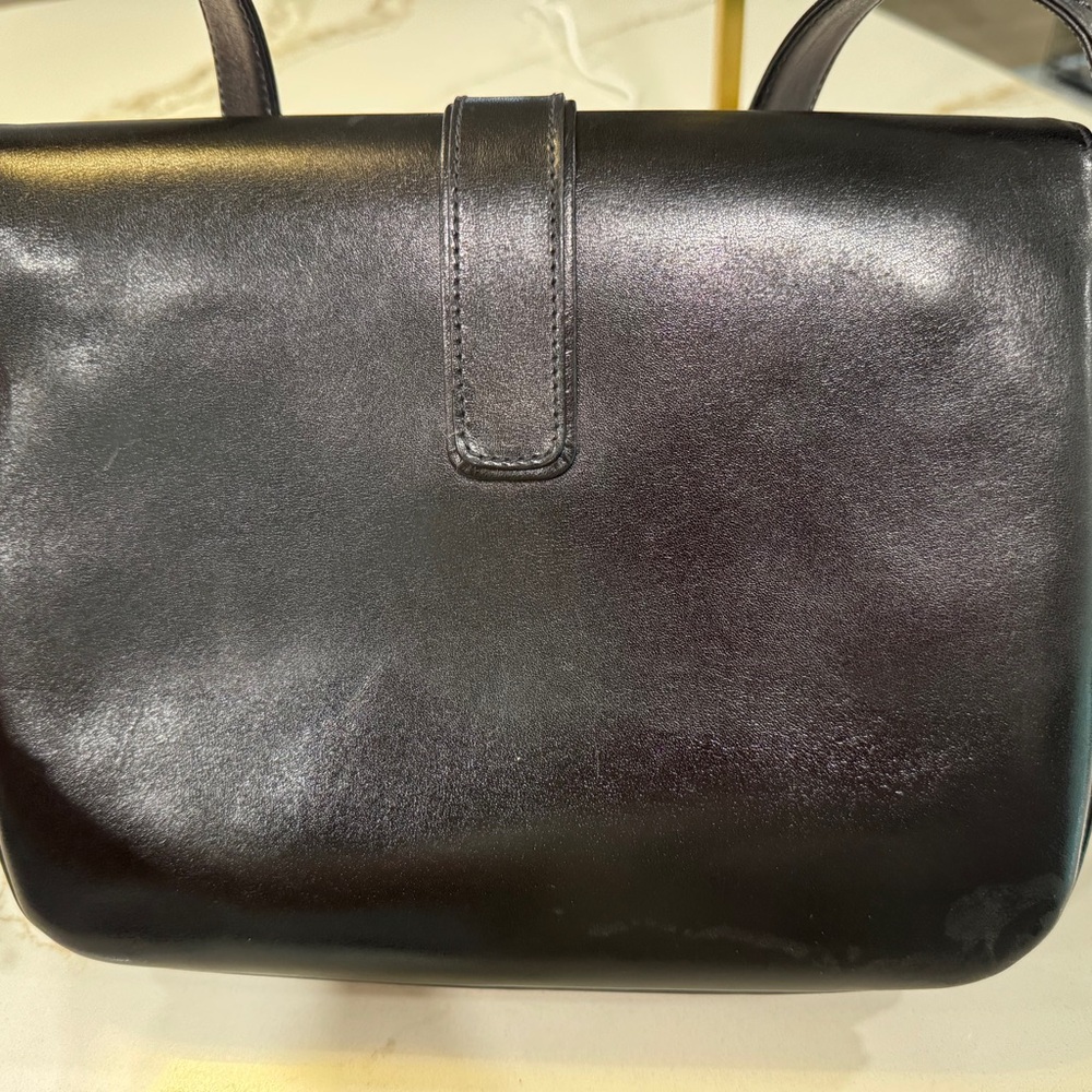 CELINE Triomphe Maillon Leather Crossbody Bag - Picture 13 of 14